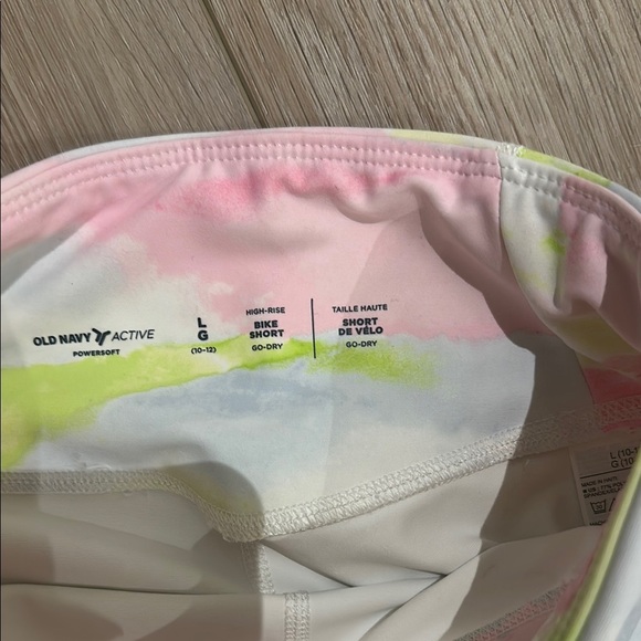 Old Navy Pink and Green Active Shorts - Picture 4 of 4